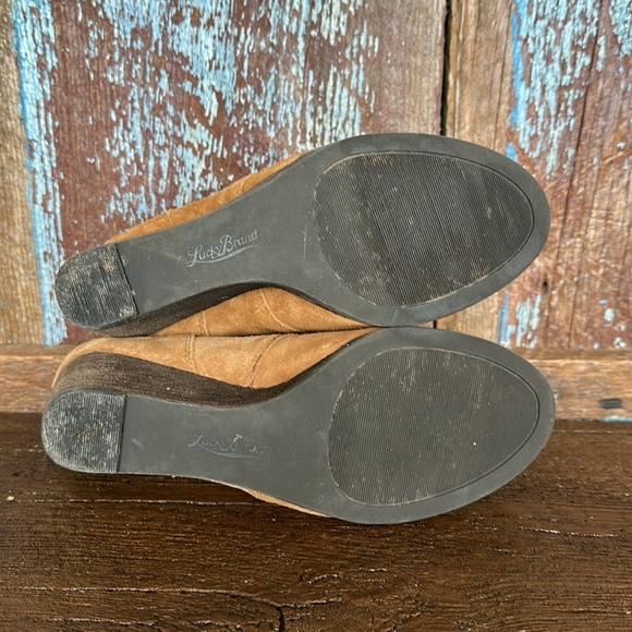 Lucky Brand "Sumarah" Wedge Ankle Booties Size 7.5 - Picture 9 of 9